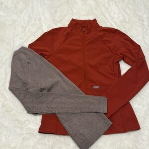 NWT Figs Auburn On-Shift ContourKnit Jacket M and XS Taupe Salta Underscrub